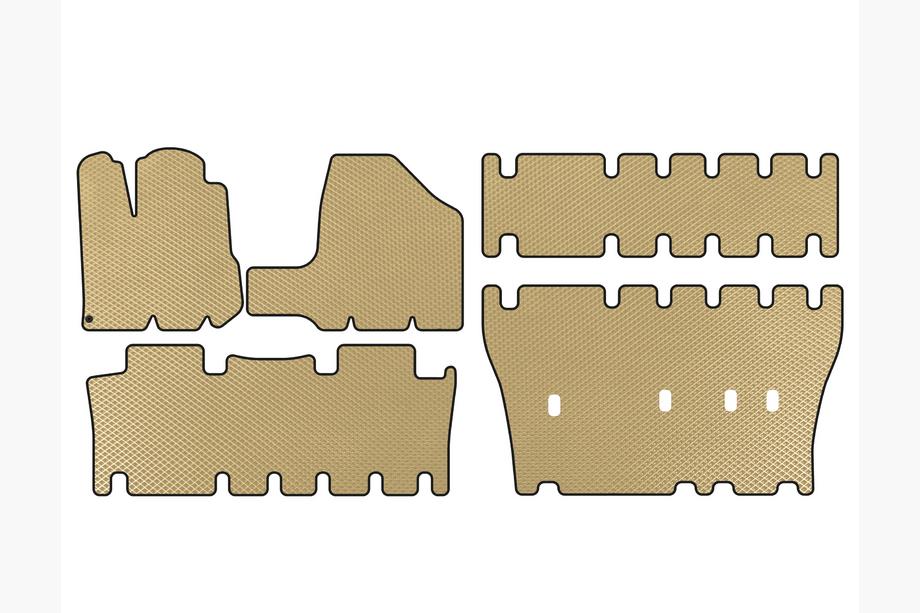 Toyota Sienna 2003–2009 EVA automatten (3 rijen, beige) Image