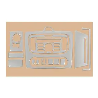 Sierpanelen voor Clima-paneel (mini-set, aluminium) Ford Focus II 2008–2011 foto 2