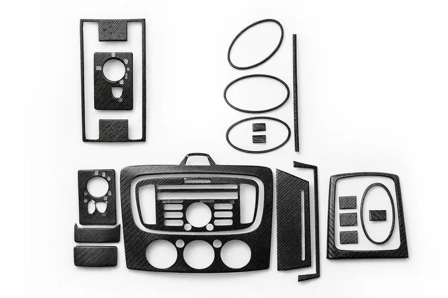 Ford Focus II 2008–2011 AC-paneel sierlijsten (Maxi-set, carbon) Image
