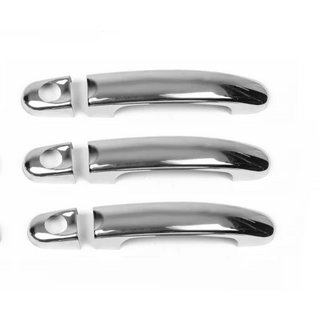 Chromen deurgreepkappen met sleutelgaten (3 stuks, RVS) Volkswagen T5 Transporter 2003–2010