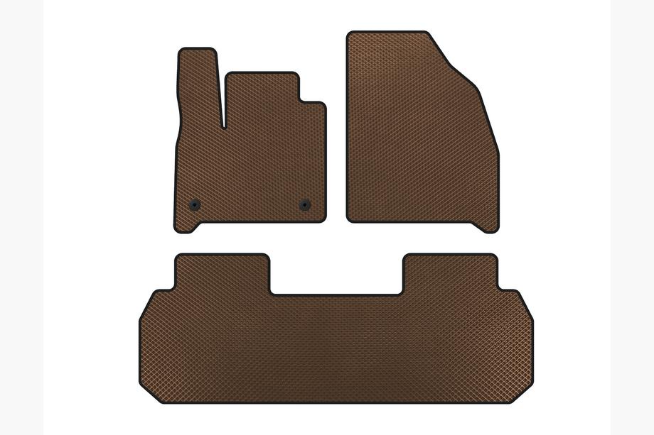 Chevrolet Traverse 2017– EVA automatten (2 rijen, bruin) Image
