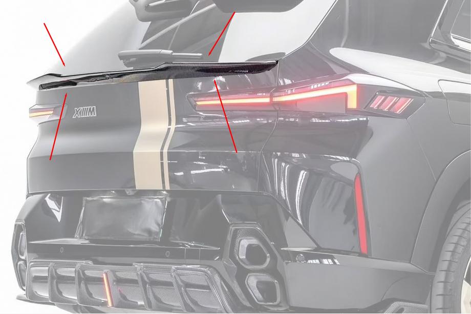 BMW XM G09 2022– Onderlip spoiler AE-Design (carbon) Foto 2