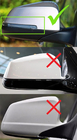 BMW 5 Serie F10/F11 2010–2016 Spiegelkappen M-Look 2013-2016 (met clips, 2 stuks) foto 2