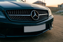 Mercedes SL R230 2001–2011 Voorgrille Diamond Black (2008-2011) foto 1
