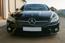 Mercedes SL R230 2001–2011 Voorgrille Diamond Black (2008-2011) foto 3