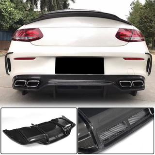 Achterbumper diffuser V2 (voor C63 AMG Coupé/Cabriolet 2015-2019, carbon) foto 1