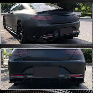 Achterbumper diffuser V2 (voor C63 AMG Coupé/Cabriolet 2015-2019, carbon) foto 4