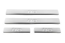 Hyundai I-10 2014–2017 OmsaLine dorpellijsten RVS (set van 4) foto 2