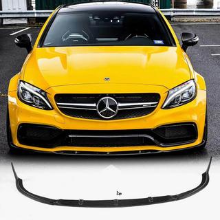 Voorbumper lip Lip V1 (voor coupé/cabriolet C63 AMG 2015-2019, carbon) foto 1