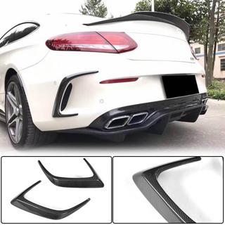 Carbon achterbumper afdeklijsten (voor Coupé/Cabriolet C63 AMG 2015-2019) foto 1