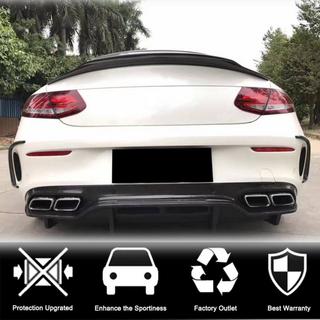 Carbon achterbumper afdeklijsten (voor Coupé/Cabriolet C63 AMG 2015-2019) foto 2