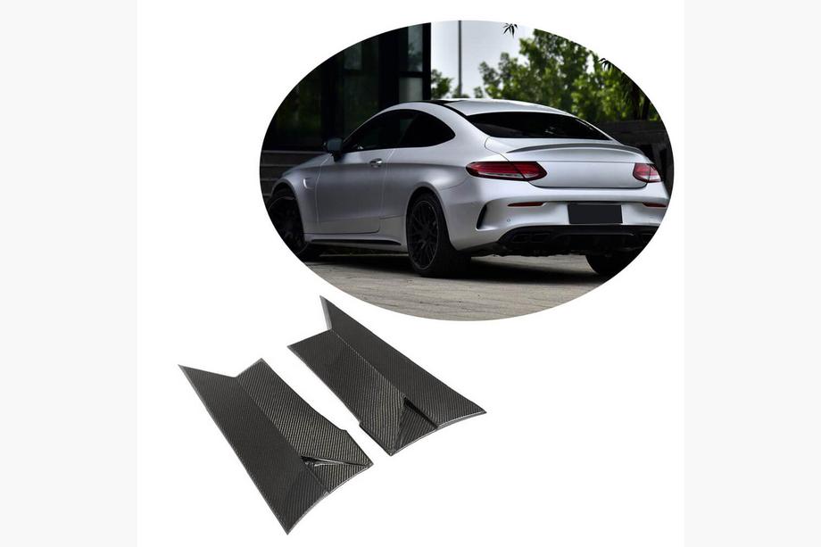 Mercedes C-klasse W205 2014–2021 Carbon achterspatbordverbreders (voor coupé/cabriolet C63 AMG 2015-2019) Foto 1