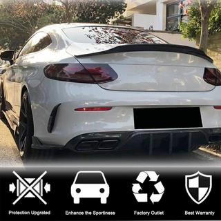 Achterbumper diffuser inserts V2 (voor coupé/cabriolet AMG-Line / C43 AMG 2015-2019, carbon) foto 2