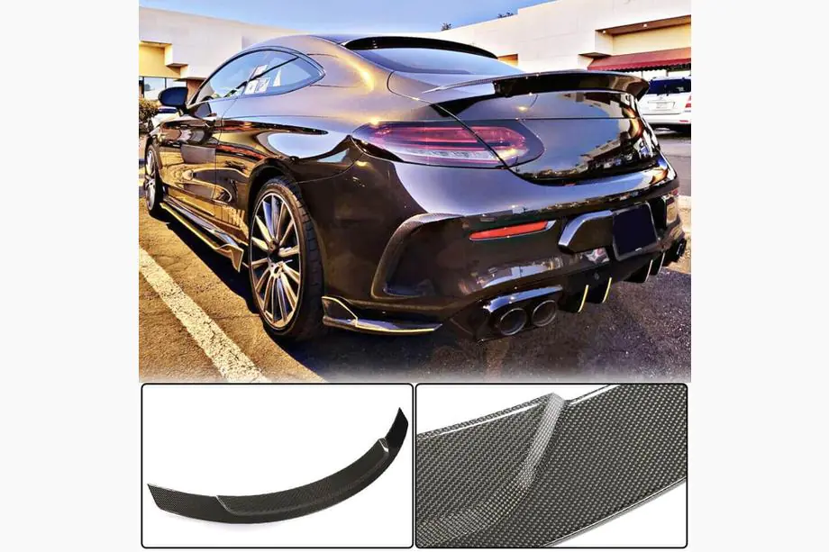 Mercedes C-klasse W205 2014–2021 V10 spoiler (voor coupé 2015-2019, carbon) Image