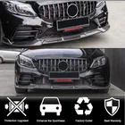 Mercedes C-klasse W205 2014–2021 Voorbumper lip spoiler (voor SD AMG-Line 2019-2021, carbon) foto 2