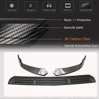 Voorbumper lip spoiler (voor SD AMG-Line 2019-2021, carbon) foto 3