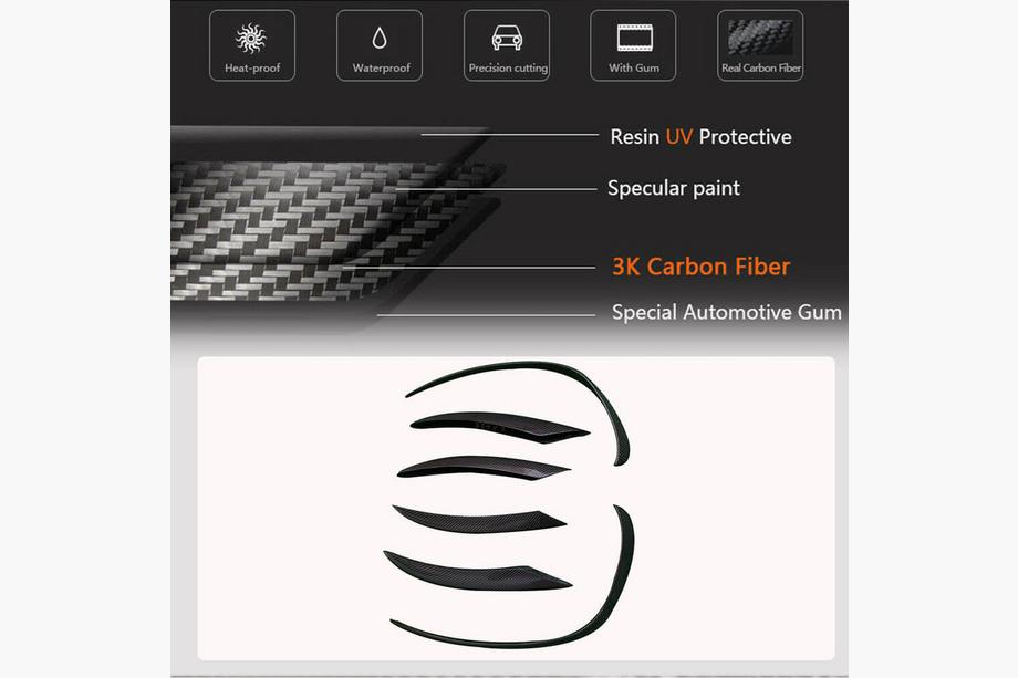 Mercedes C-klasse W205 2014–2021 Voorbumper lip (voor SD AMG-Line 2015-2019, carbon) Foto 4