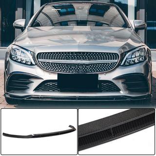 Voorbumper lip Lip V1 (voor C43 AMG 2019-2021, carbon) foto 1