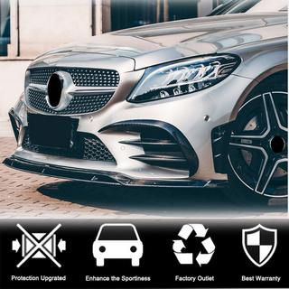 Voorbumper lip Lip V1 (voor C43 AMG 2019-2021, carbon) foto 3