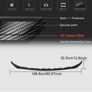 Frontbumper lip Lip V2 (voor C43 AMG 2019-2021, carbon) foto 4