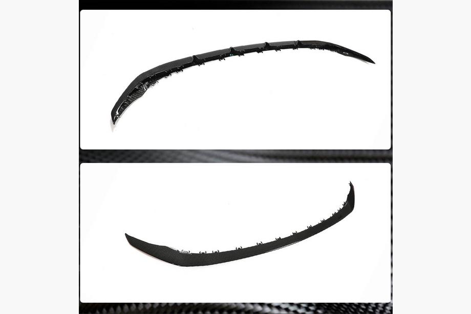 Mercedes C-klasse W205 2014–2021 Frontbumper lip Lip V2 (voor C43 AMG 2019-2021, carbon) Foto 3