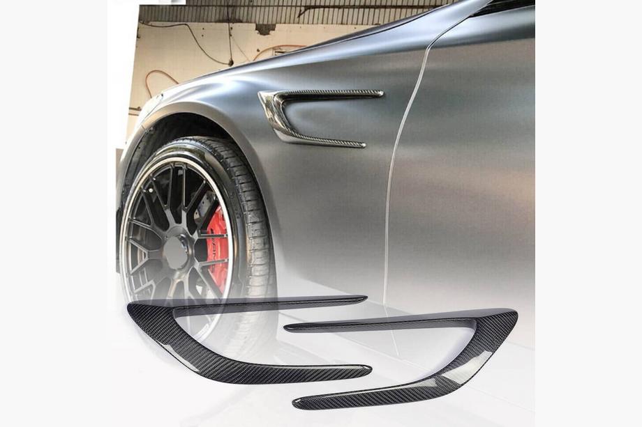 Mercedes C-klasse W205 2014–2021 Afdekkappen voor voorste spatborden (voor coupé/cabriolet C63 AMG 2015-2019, carbon) Foto 1