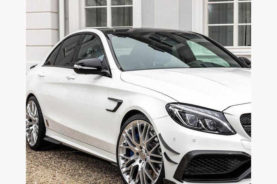 Mercedes C-klasse W205 2014–2021 Afdekkappen voor voorste spatborden (voor coupé/cabriolet C63 AMG 2015-2019, carbon) Foto 7