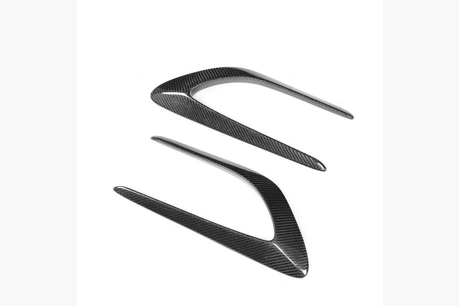 Mercedes C-klasse W205 2014–2021 Afdekkappen voor voorste spatborden (voor coupé/cabriolet C63 AMG 2015-2019, carbon) Foto 9