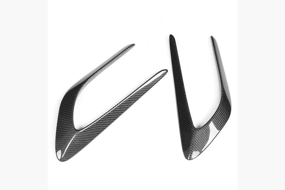 Mercedes C-klasse W205 2014–2021 Afdekkappen voor voorste spatborden (voor coupé/cabriolet C63 AMG 2015-2019, carbon) Foto 10