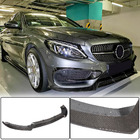 Mercedes C-klasse W205 2014–2021 Voorbumper lip Lip V1 (voor C43 AMG 2015-2019, carbon) foto 1