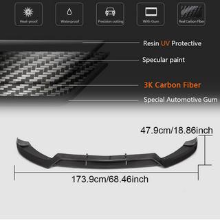 Voorbumper lip Lip V1 (voor C43 AMG 2015-2019, carbon) foto 4