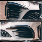 Mercedes C-klasse W205 2014–2021 Frontbumper inzetstukken V1 (voor C43 AMG 2019-2021, carbon) foto 5