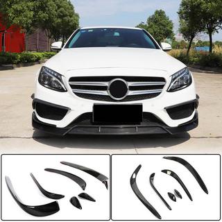 Carbon voorbumper inserts (voor C43 AMG 2015-2019) foto 1