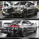 Mercedes C-klasse W205 2014–2021 Zijskirts V1 (voor C43/C63 AMG 2015-2019, carbon) foto 4