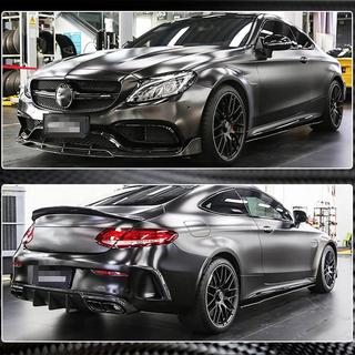 Sideskirts V2 (voor C43/C63 AMG 2015-2019, carbon) foto 3