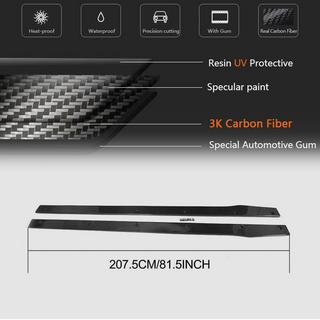 Sideskirts V2 (voor C43/C63 AMG 2015-2019, carbon) foto 4