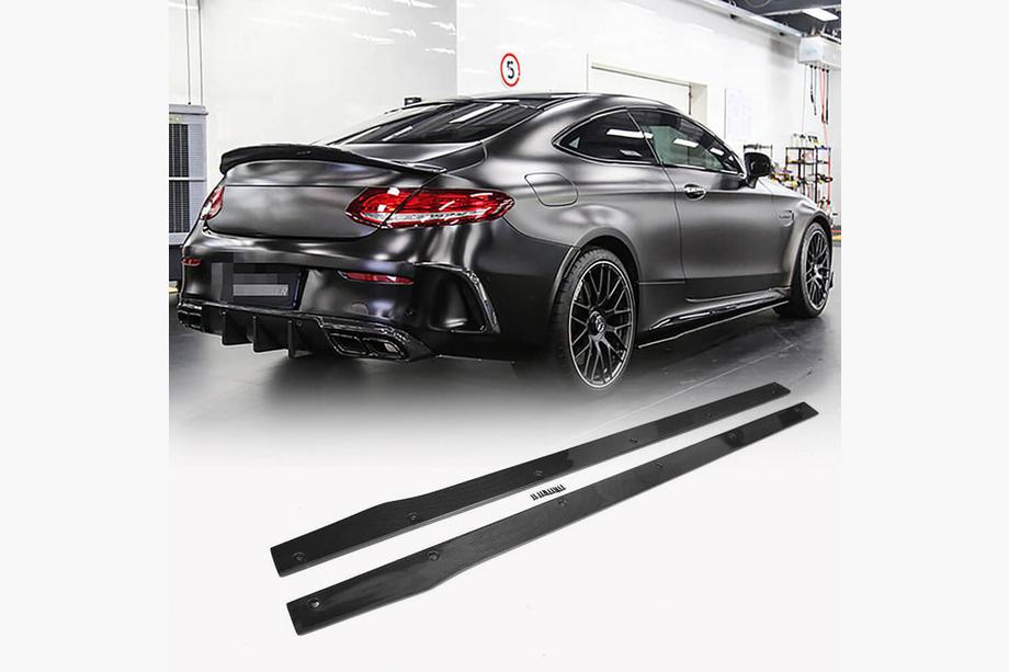 Mercedes C-klasse W205 2014–2021 V3 sideskirts (voor C43/C63 AMG 2015-2019, kunststof) Image