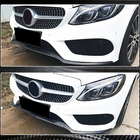 Mercedes C-klasse W205 2014–2021 Voorbumper lip Lip V4 (voor C43 AMG 2015-2019, carbon) foto 4