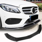 Mercedes C-klasse W205 2014–2021 Voorbumper lip Lip V5 (voor C43 AMG 2015-2019, carbon) foto 2