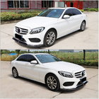 Mercedes C-klasse W205 2014–2021 Voorbumper lip spoiler Lip V7 (voor C43 AMG 2015-2019, kunststof) foto 2