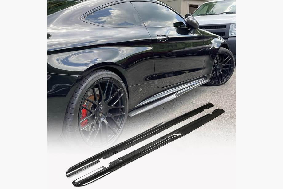 Mercedes C-klasse W205 2014–2021 Side skirts V4 (voor C43/C63 AMG 2015-2019, carbon) Image