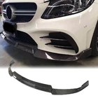 Mercedes C-klasse W205 2014–2021 Voorbumper lip V3 voor C43 AMG 2019-2021 (carbon) foto 1