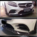 Mercedes C-klasse W205 2014–2021 Voorbumper lip V3 voor C43 AMG 2019-2021 (carbon) foto 2