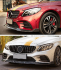 Mercedes C-klasse W205 2014–2021 Voorbumper lip V3 voor C43 AMG 2019-2021 (carbon) foto 5