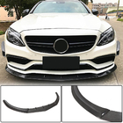 Mercedes C-klasse W205 2014–2021 Carbon frontlip voor voorbumper Lip V3 (voor SD C63 AMG 2015-2019, carbon) foto 2