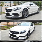 Mercedes C-klasse W205 2014–2021 Carbon frontlip voor voorbumper Lip V3 (voor SD C63 AMG 2015-2019, carbon) foto 5