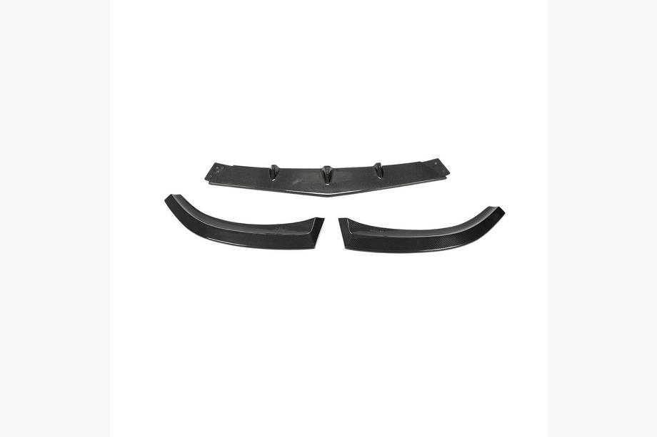 Mercedes C-klasse W205 2014–2021 Carbon frontlip voor voorbumper Lip V3 (voor SD C63 AMG 2015-2019, carbon) Image