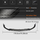 Mercedes C-klasse W205 2014–2021 Voorbumper lipspoiler V4 (voor SD C63 AMG 2015-2019, carbon) foto 7