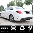 Mercedes C-klasse W205 2014–2021 Achterbumper diffuser (voor SD C43/C63 AMG 2015-2019, carbon) foto 2