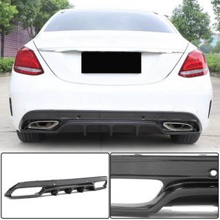 Achterbumper diffuser (voor SD C43/C63 AMG 2015-2019, carbon) foto 1